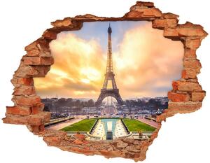 Diera 3D fototapeta nástenná Eiffelova veža v paríži
