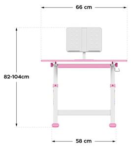 Detský rastúci písací stôl Mark Adler Study 3.0 Pink