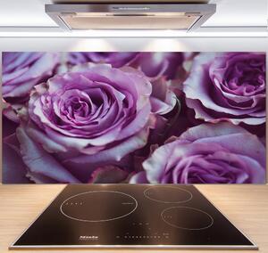 Panel do kuchyne Fialové ruže pl-pksh-140x70-f-106010688