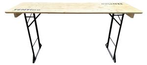 TENTino Skladací barový stôl 220x70 cm (výška 110 cm) Barva barového pivního stolu: SVĚTLÝ