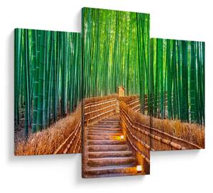 Obraz - Japonský bambusový les (90x60 cm)