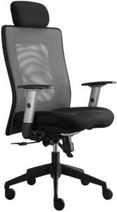 ALBA kancelárská stolička LEXA s podhlavníkom, antracit