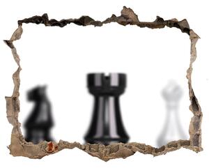 Samolepící díra na stěnu Šachová figúrka