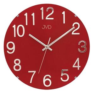 Dizajnové nástenné hodiny JVD HT98.4 červené