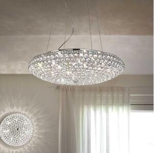 Ideal Lux - LED Krištáľový luster na lanku KING 12xG9/3W/230V pr. 65 cm chróm