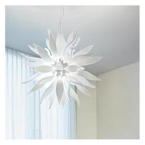 Ideal Lux - LED Luster na lanku LEAVES 12xG9/3W/230V pr. 80 cm biela