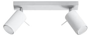Sollux SL.0088 - Bodové svietidlo RING 2 2xGU10/10W/230V biela