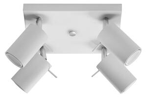 Sollux SL.0090 - Bodové svietidlo RING 4 4xGU10/10W/230V biela