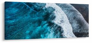 Obraz - Vlny na mori (120x50 cm)