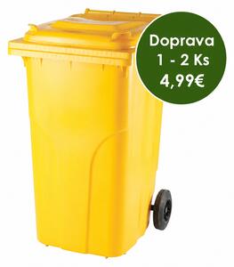 Popolnica Odpadová nádoba 240L - Žltá