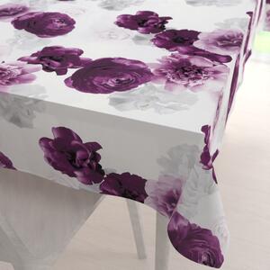 Biante Dekoračný obdĺžnikový obrus PM-029 Veľké fialové kvety 60x100 cm
