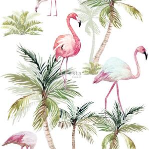 ESTAhome Fototapeta XXL Flamingos pink
