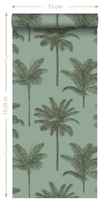ESTAhome Tapeta Palm trees grayish green