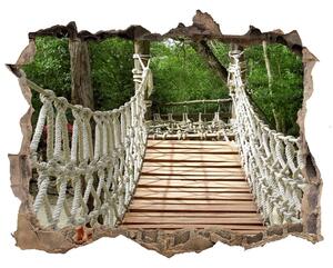 Díra 3D ve zdi nálepka Lanový most nd-k-33494302