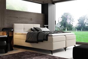 Elegantná posteľ FLOKI - 120x200, béžová + topper ZDARMA