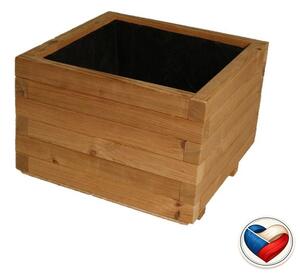 Drevený kvetináč Flor THERMOWOOD 37×37×31 cm, česká výroba