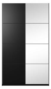 Zrkadlová skriňa MARCELA - šírka 120 cm, čierna