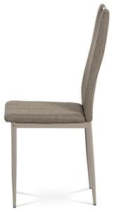 Moderná jedálenská stolička s jednoduchým dizajnom vo farbe cappucino (a-393 cappucino)