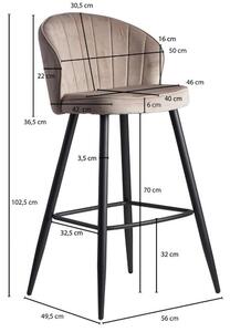 Barová stolička Wohnling Béžová