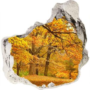Díra 3D ve zdi nálepka Jeseň v parku nd-p-43414176