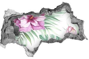 Nálepka 3D diera na stenu Havajské kvety nd-b-123607547