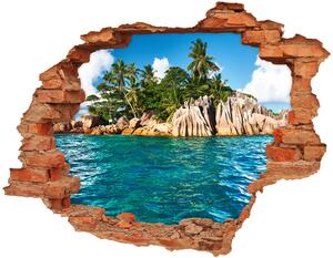 Nálepka diera na stenu Tropický ostrov nd-c-82172236