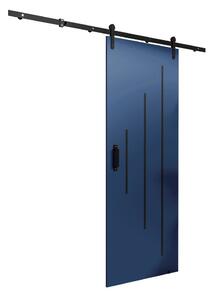 Posuvné dvere s kovaním LEONTINA 4 - 90 cm, modré
