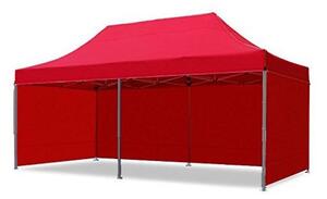 JAKS Nožnicový stan extra strong červený 3 x 6 m