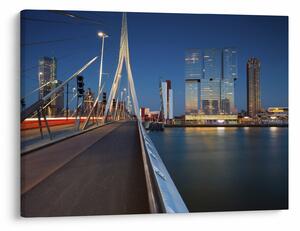 Obraz - Súmrak v Rotterdame, Holandsko (70x50 cm)