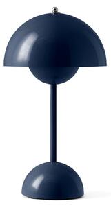 Stolové Lampa &Tradition, Flowerpot VP9, stmievateľné, Modrá, Obývacia izba, Plast, Dizajnový