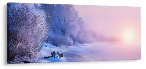 Obraz - Zamrznutá rieka (120x50 cm)
