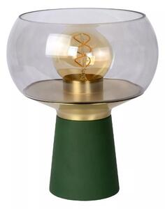 Lucide 05540/01/33 FARRIS dekoratívne stolné svietidlo V280mm | 1xE27 - zelená, dymové sklo