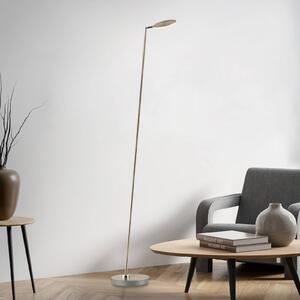 Paul Neuhaus LED stojacia lampa Akku-Bente, mosadz, USB-C, Mosadz / zlato, Pracovňa / Kancelária, kov, Moderný