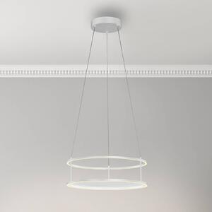 LED závesné svietidlo Conni od Paula Neuhausa, biela, Ø 50 cm, Biela / opálová, Obývacia izba / jedáleň, kov, Moderný, Závesné svietidlo