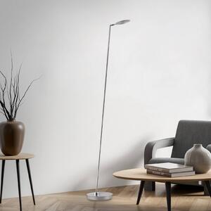 Paul Neuhaus LED stojacia lampa Akku-Bente, sivá, USB-C, Hliník / sivá / zinok, Pracovňa / Kancelária, kov, Moderný