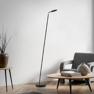 Paul Neuhaus LED stojacia lampa Akku-Bente, čierne, USB-C, Čierna, Pracovňa / Kancelária, kov, Moderný