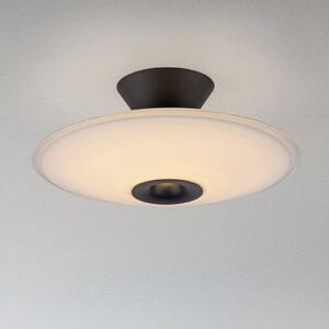 Paul Neuhaus stropné LED svetlo Elipsa, biele/čierne, Ø 35 cm, Biela / opálová, Obývacia izba / jedáleň, Sklo