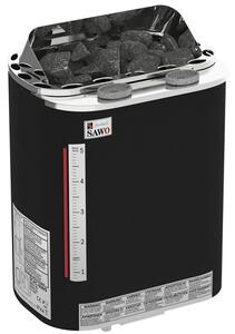 Sawo saunová pec elektrická Scandia Combi 8,0kw NS PREMIUM FIBER COATED black