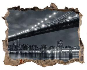 Fototapeta díra na zeď 3D Brooklyn bridge nd-k-15676398