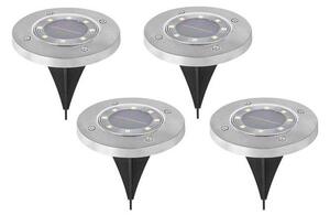 Sada 4x LED solárnych lámp CLAVO LED/1xAAA 4000K IP44 300 mAh