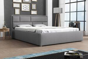 Jednolôžková posteľ s úložným priestorom a roštom 120x200 IVENDORF 2 - šedá 2