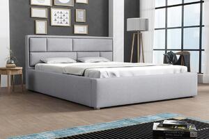 Manželská posteľ s roštom 140x200 IVENDORF 2 - svetlá šedá