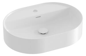 Umývadlo na dosku Ravak Ceramic Slim 55x40 cm otvor pre batériu uprostred XJX01155003