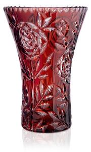 Bohemia Crystal Brúsená váza Ruže 260mm