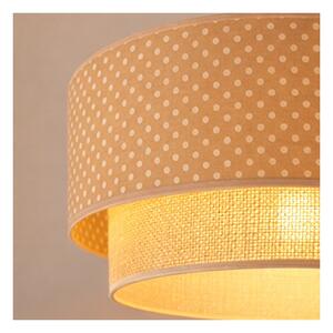 Brilagi-LED Závesný luster na lanku BOHO BOBO 1xE27/60W/230V, priemer 40 cm, s bodkami, béžová/krémová
