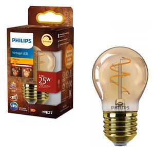 LED stmievateľná žiarovka VINTAGE Philips P45 E27/3,1W/230V 2200K CRI 90