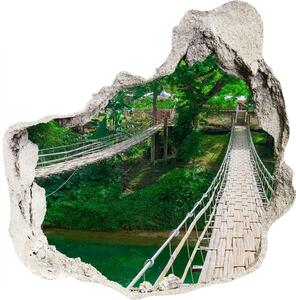 Díra 3D ve zdi nálepka Most cez rieku nd-p-112462621