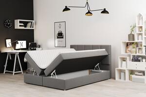 Čalúnená posteľ s úložným priestorom MAGDALA - 160x200, šedá