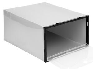 Úložné boxy na topánky OSLO sivé (10 ks)