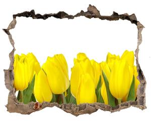 Samolepící nálepka fototapeta Žlté tulipány